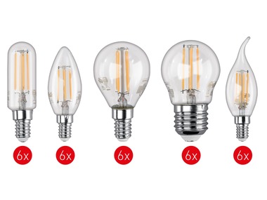 LIVARNOLUX® Sada filamentových žárovek