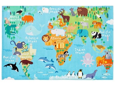 Obsession Dětský koberec Torino Kids 233 World Map