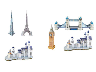 PLAYTIVE® 3D puzzle – známé pamětihodnosti